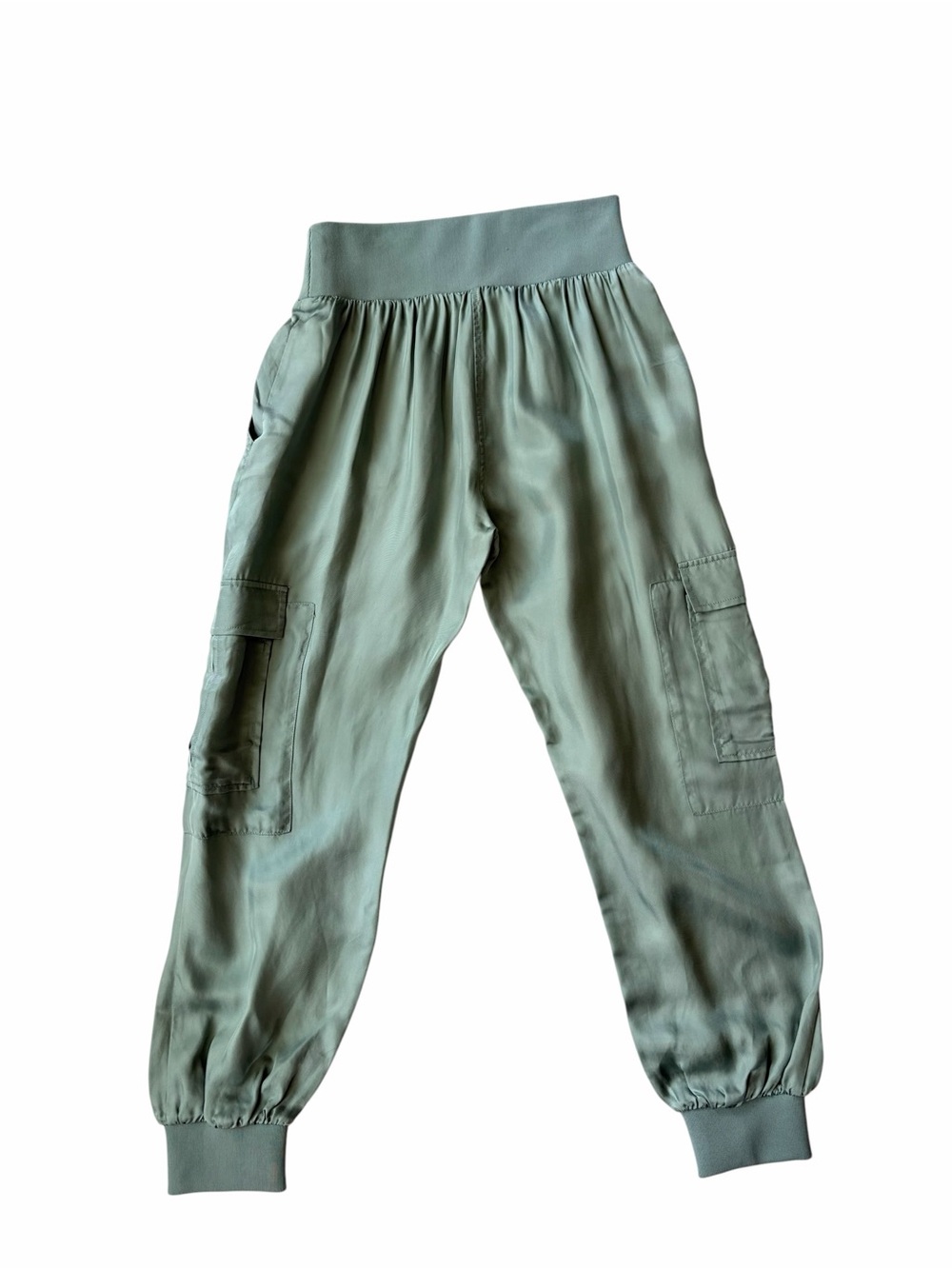 NWOT-cinq a sept Giles Cargo Jogger Pant in Sage Green Size-Small - Picture 2 of 8